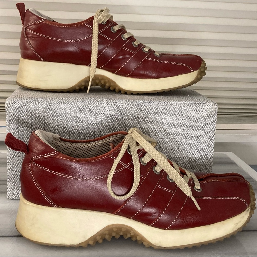 Steve Madden Women’s Red Leather Sneaker